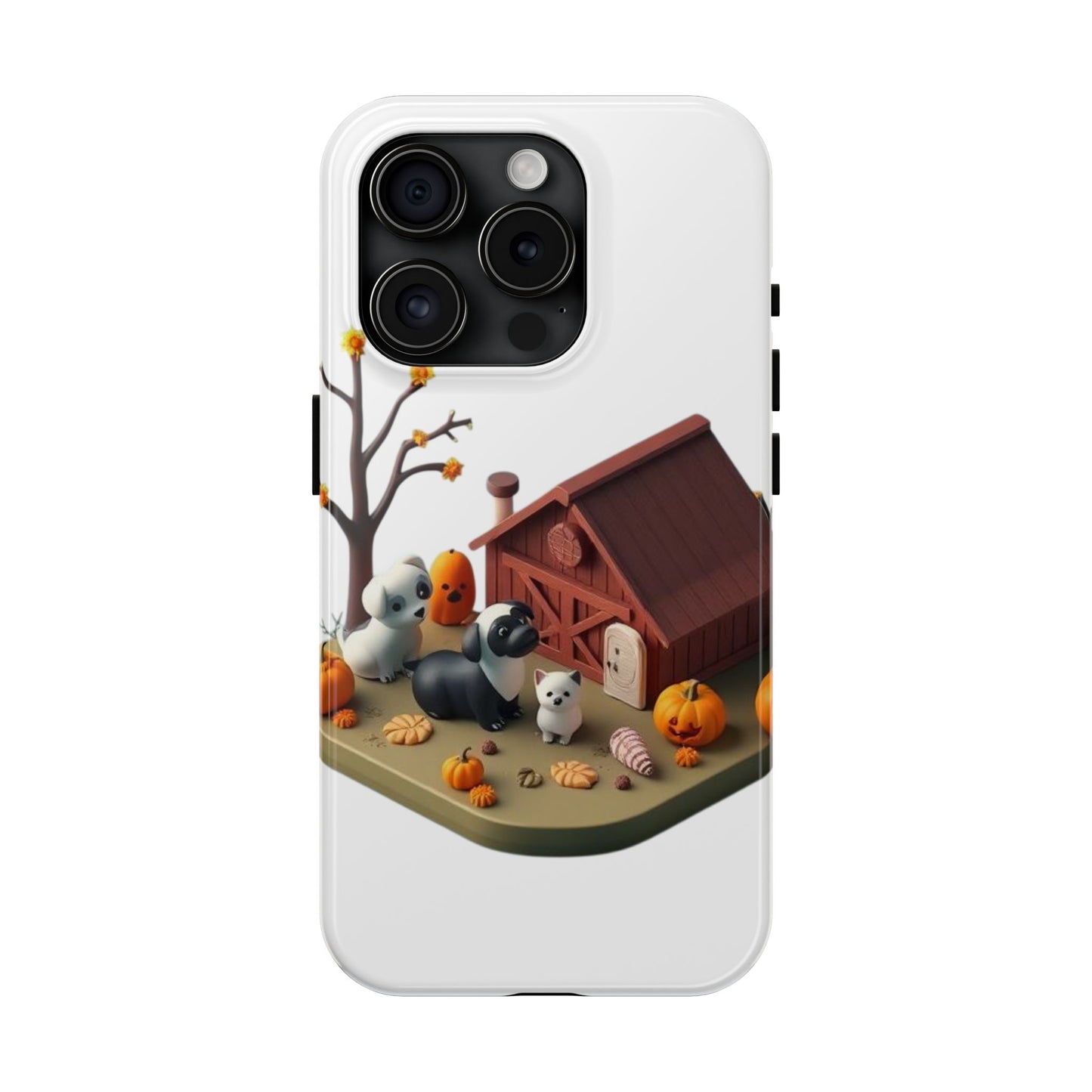Cute Fall Farmhouse Phone Cases, Autumn Protection for Smartphones, Harvest-Themed Gift, Halloween Decor, Animal Print Cover