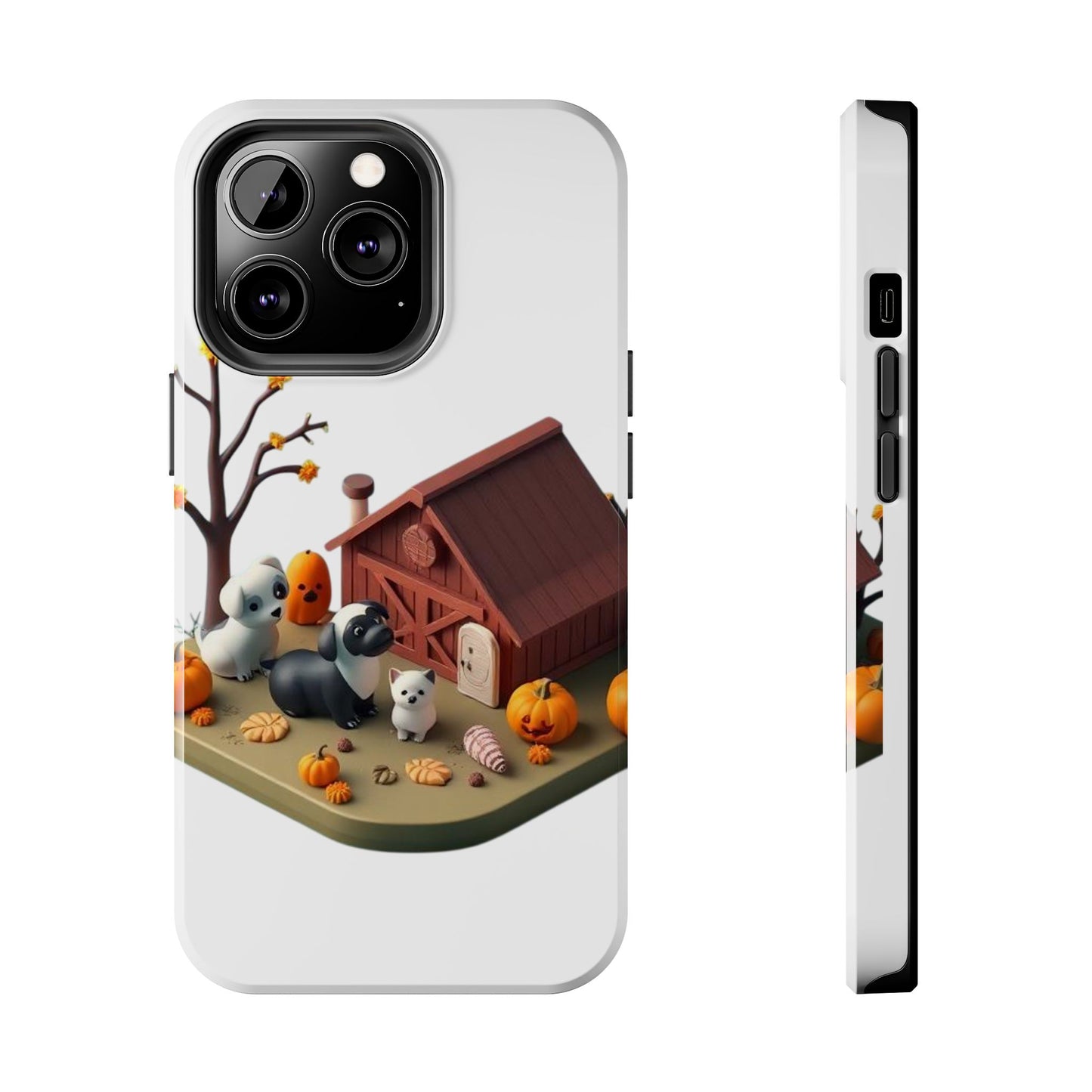 Cute Fall Farmhouse Phone Cases, Autumn Protection for Smartphones, Harvest-Themed Gift, Halloween Decor, Animal Print Cover