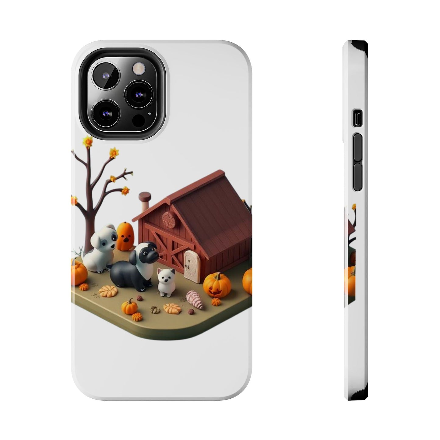 Cute Fall Farmhouse Phone Cases, Autumn Protection for Smartphones, Harvest-Themed Gift, Halloween Decor, Animal Print Cover