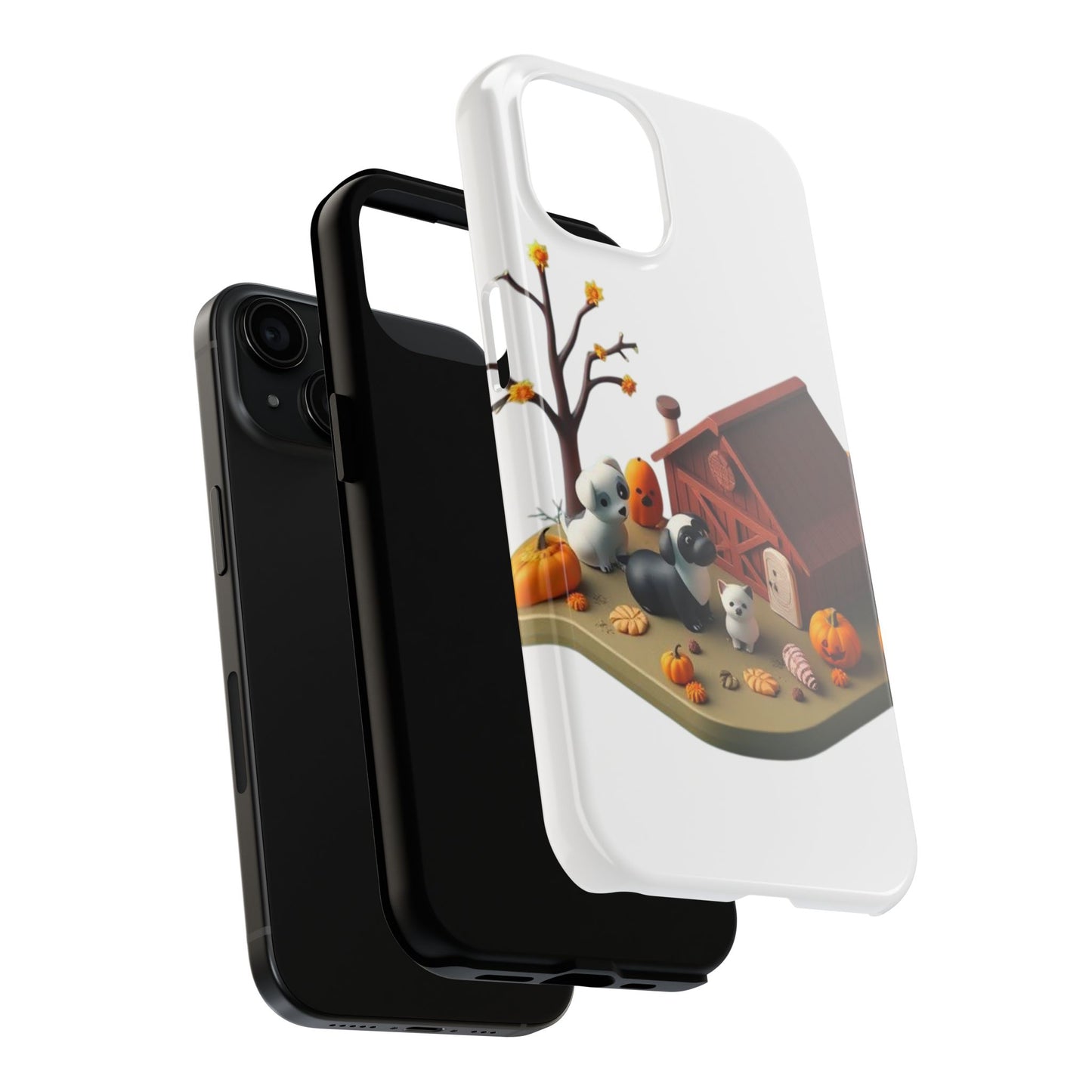 Cute Fall Farmhouse Phone Cases, Autumn Protection for Smartphones, Harvest-Themed Gift, Halloween Decor, Animal Print Cover