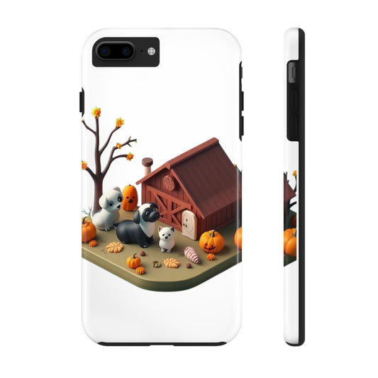 Cute Fall Farmhouse Phone Cases, Autumn Protection for Smartphones, Harvest-Themed Gift, Halloween Decor, Animal Print Cover