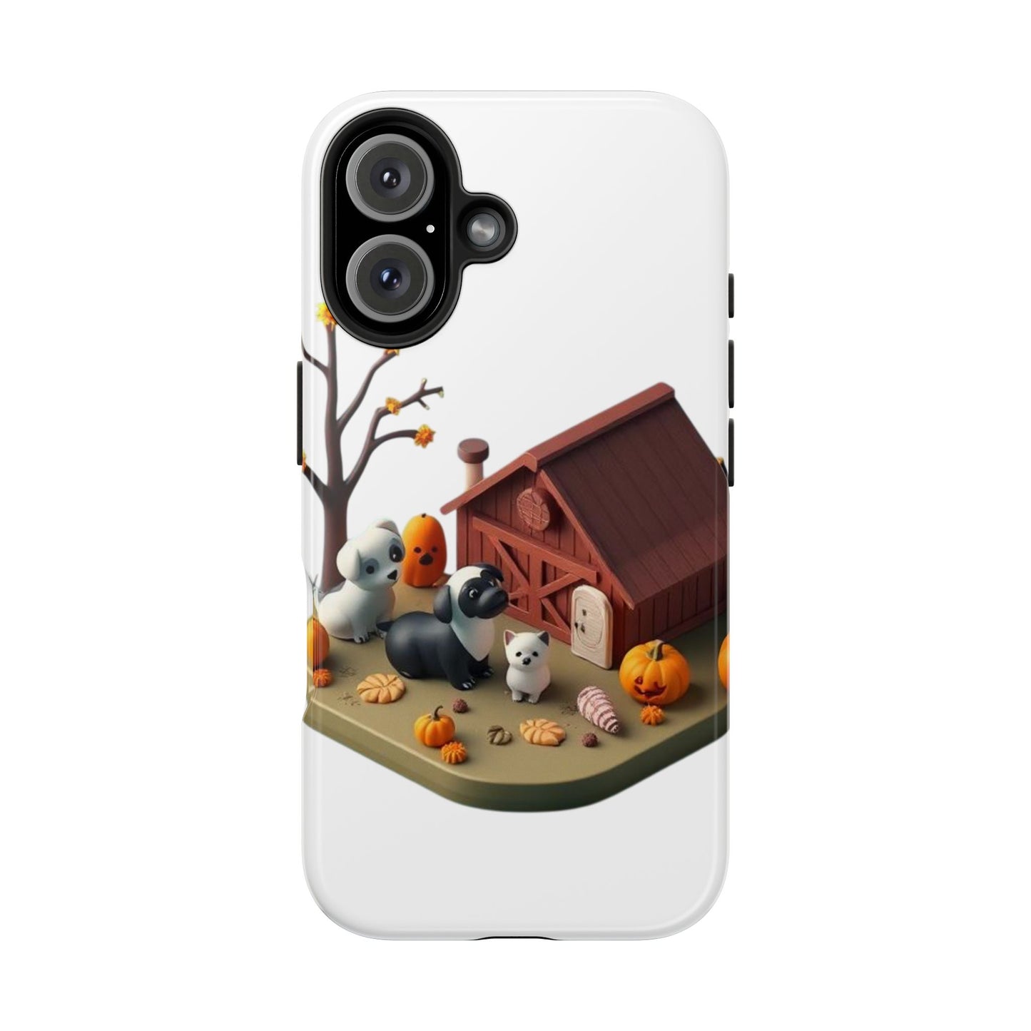 Cute Fall Farmhouse Phone Cases, Autumn Protection for Smartphones, Harvest-Themed Gift, Halloween Decor, Animal Print Cover
