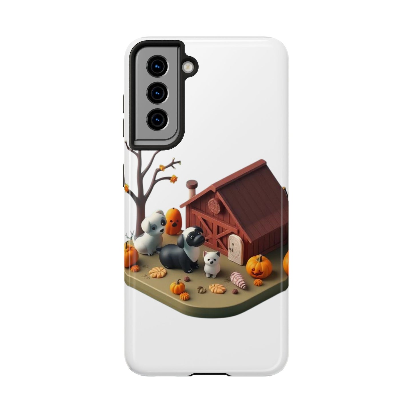 Cute Fall Farmhouse Phone Cases, Autumn Protection for Smartphones, Harvest-Themed Gift, Halloween Decor, Animal Print Cover