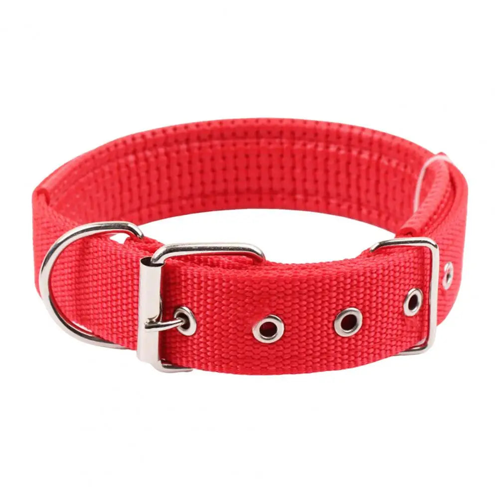 Dog Collars,Nylon,Adjustable Dog Neck Circle,Long-lasting Pet Neck Strap,with Traction Ring,Teddy Keji Pitbull,Pet Supplies