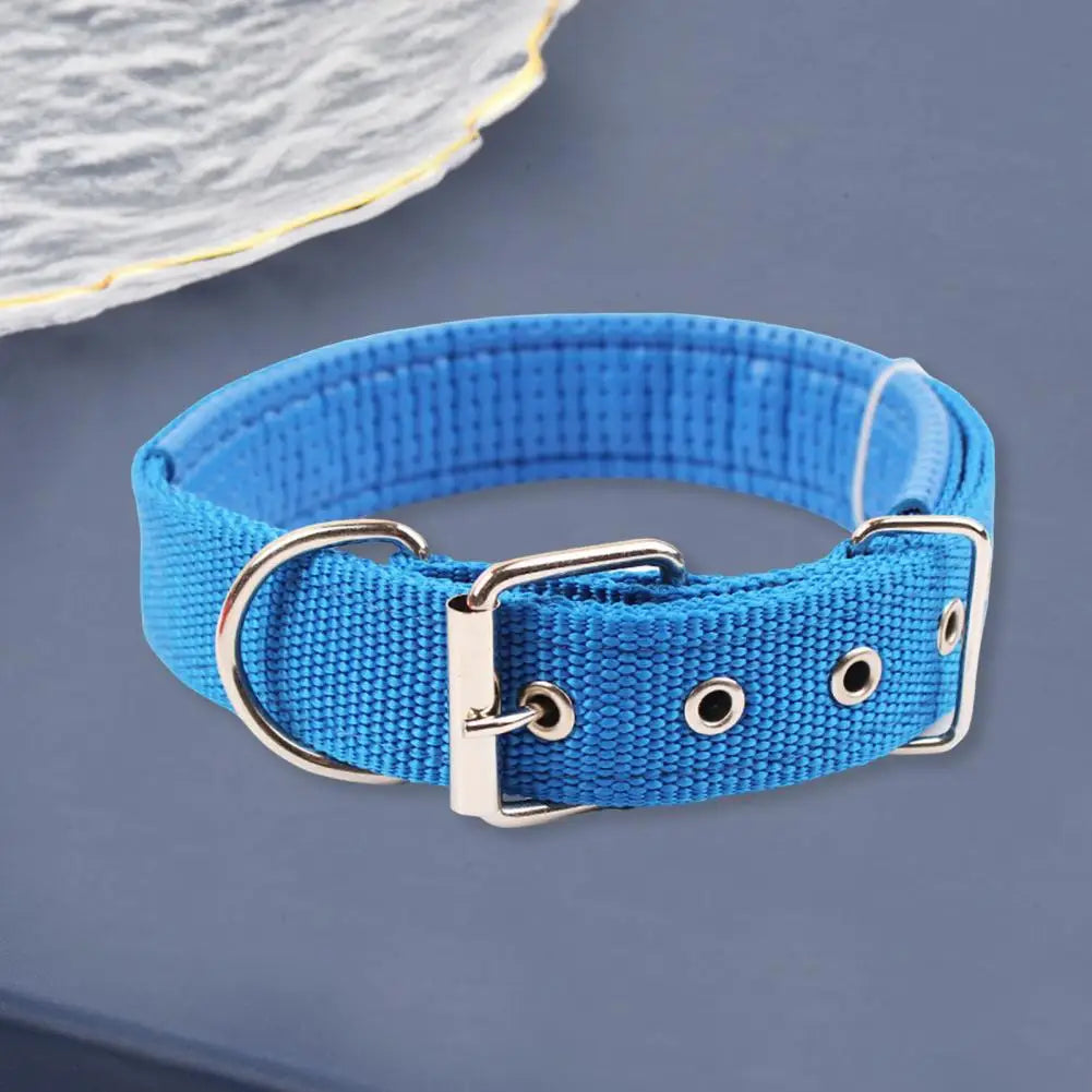 Dog Collars,Nylon,Adjustable Dog Neck Circle,Long-lasting Pet Neck Strap,with Traction Ring,Teddy Keji Pitbull,Pet Supplies