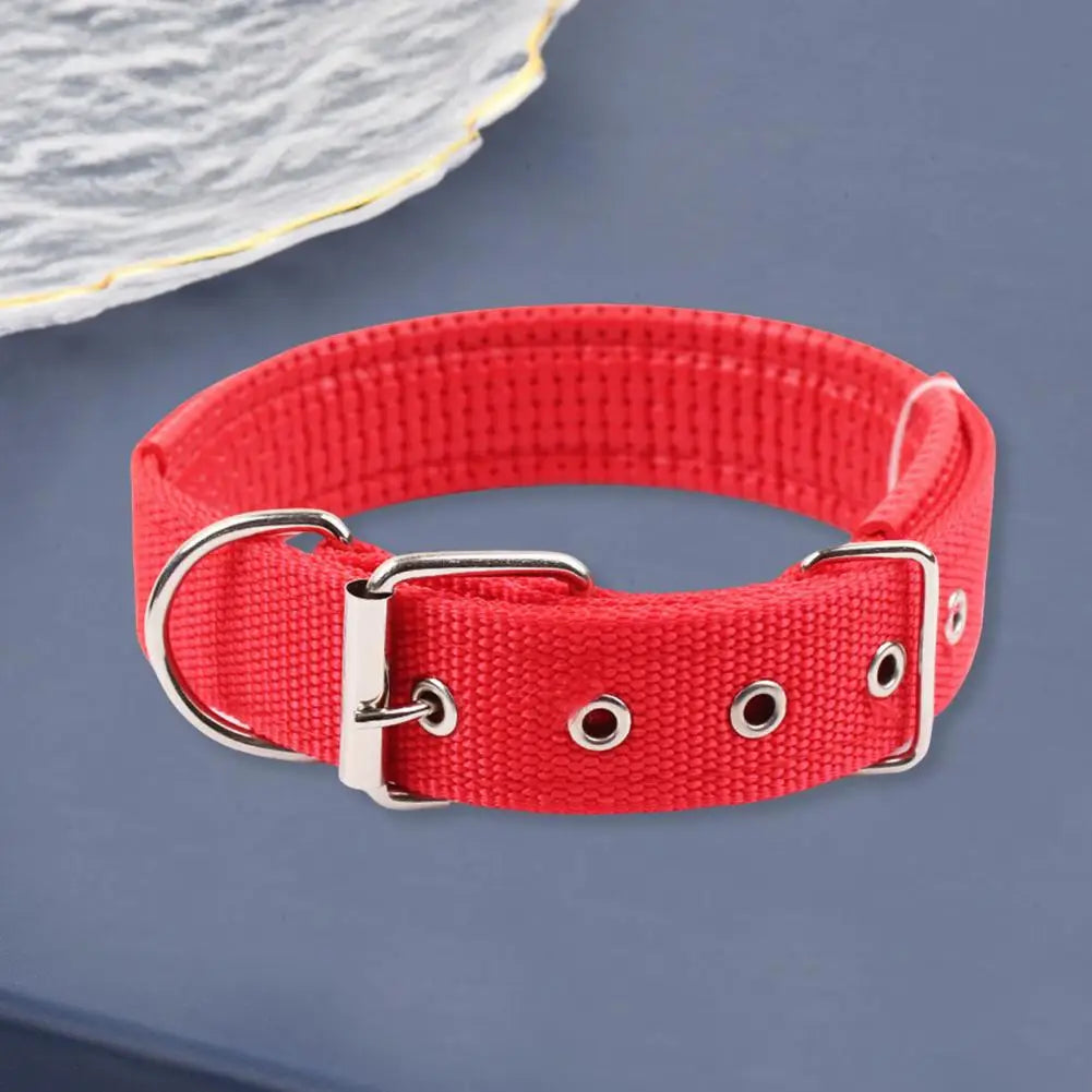 Dog Collars,Nylon,Adjustable Dog Neck Circle,Long-lasting Pet Neck Strap,with Traction Ring,Teddy Keji Pitbull,Pet Supplies