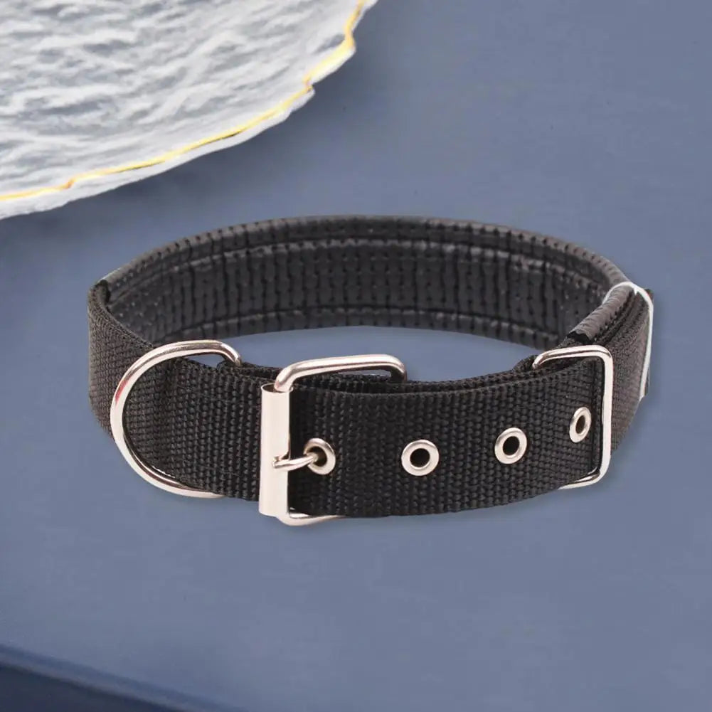 Dog Collars,Nylon,Adjustable Dog Neck Circle,Long-lasting Pet Neck Strap,with Traction Ring,Teddy Keji Pitbull,Pet Supplies