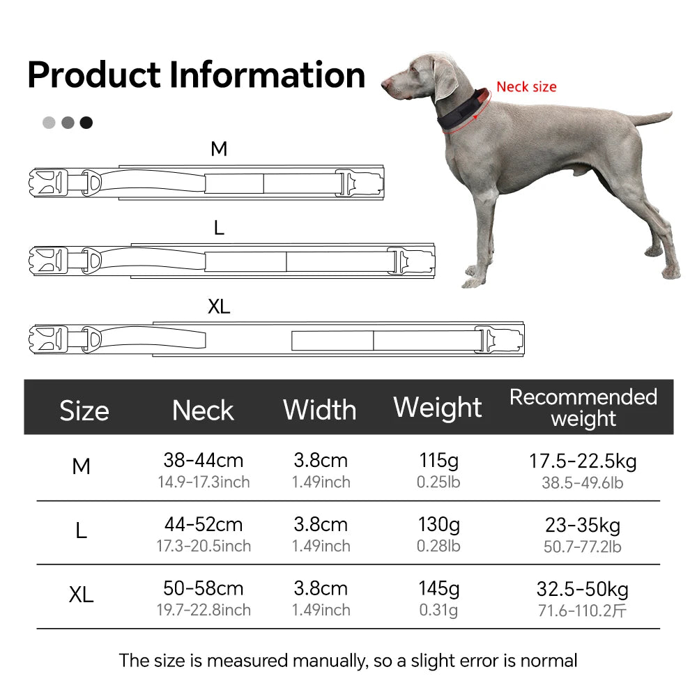 Dog Collar with Innovative Magnetic Buckle Secure and Stylish Magnetic Closure Collars Adjustable for Large Dogs Accessories