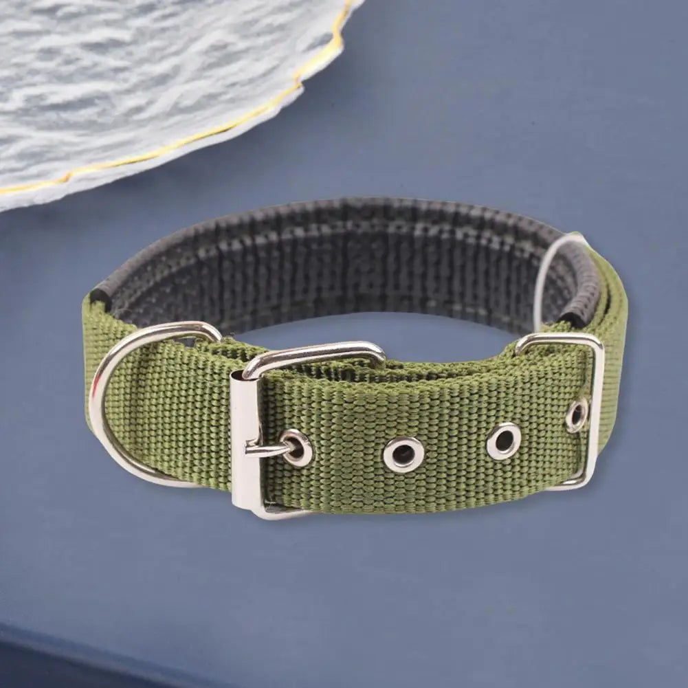 Dog Collars,Nylon,Adjustable Dog Neck Circle,Long-lasting Pet Neck Strap,with Traction Ring,Teddy Keji Pitbull,Pet Supplies