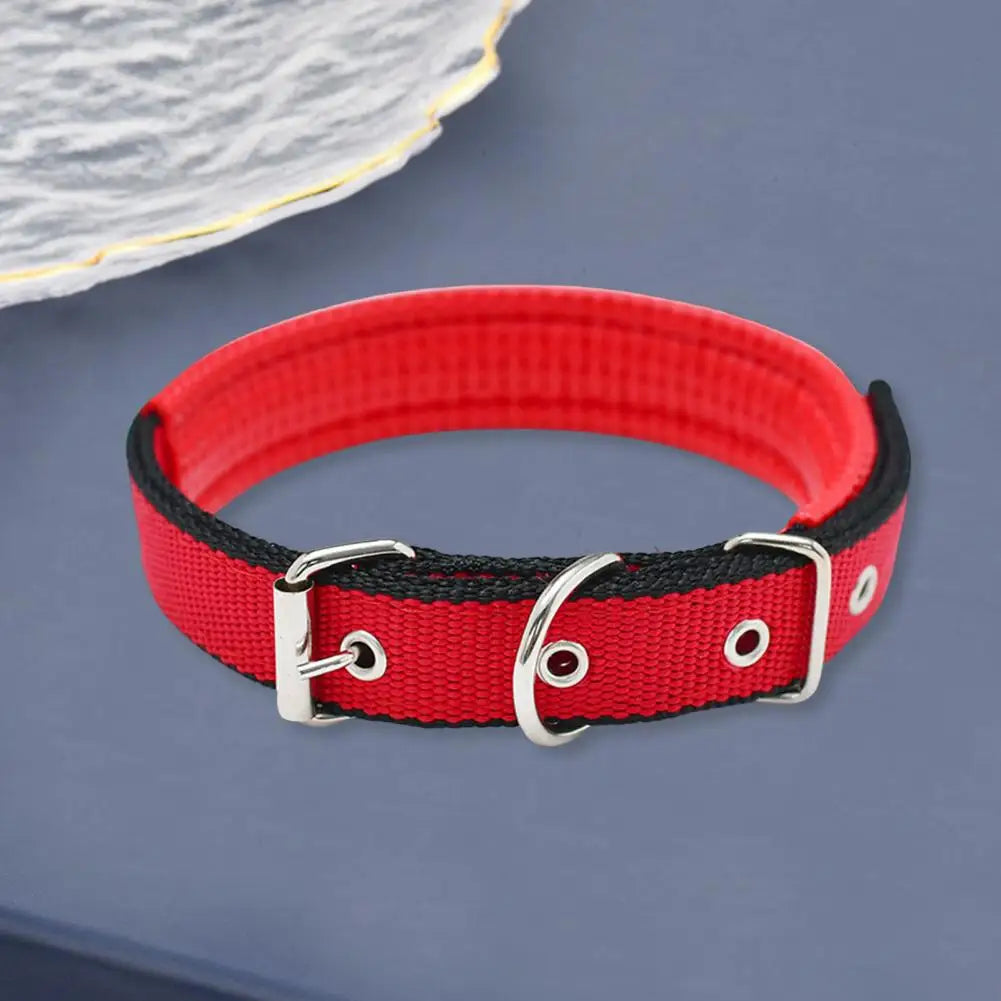 Dog Collars,Nylon,Adjustable Dog Neck Circle,Long-lasting Pet Neck Strap,with Traction Ring,Teddy Keji Pitbull,Pet Supplies