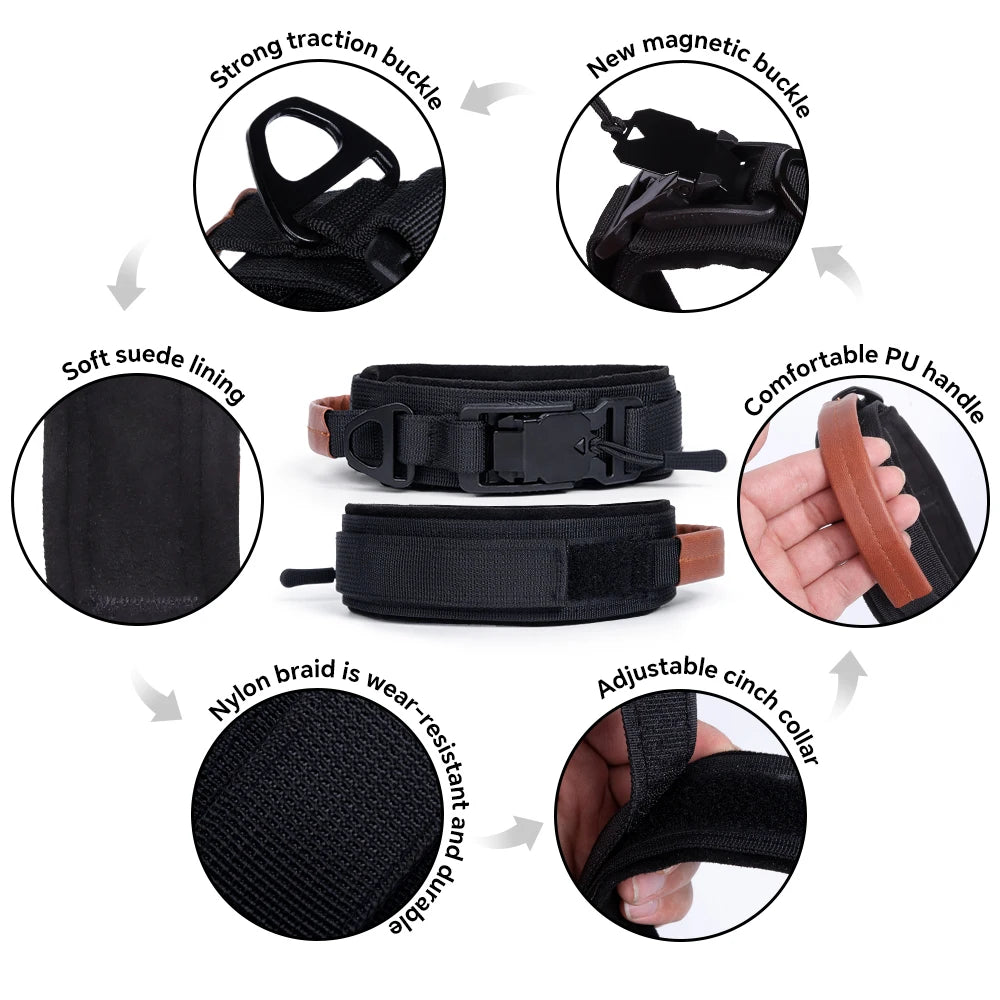 Dog Collar with Innovative Magnetic Buckle Secure and Stylish Magnetic Closure Collars Adjustable for Large Dogs Accessories