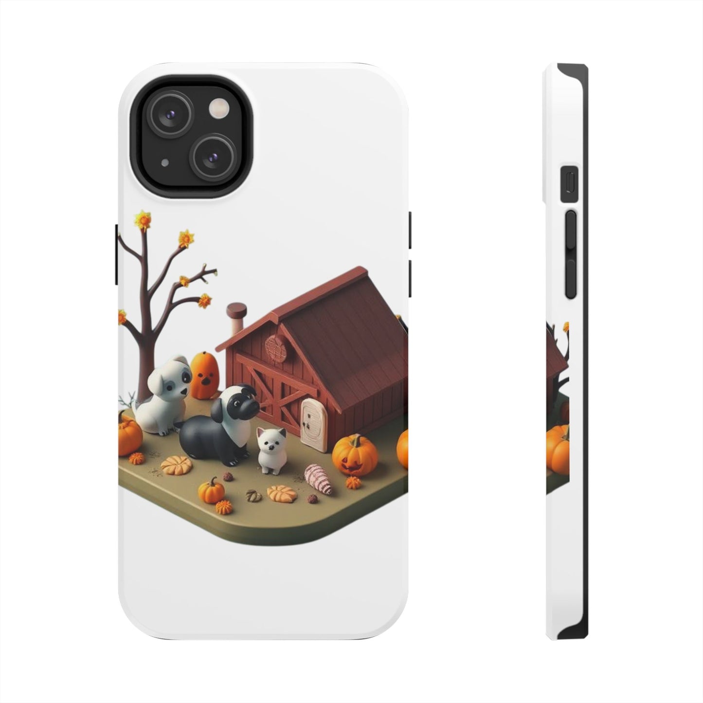 Cute Fall Farmhouse Phone Cases, Autumn Protection for Smartphones, Harvest-Themed Gift, Halloween Decor, Animal Print Cover