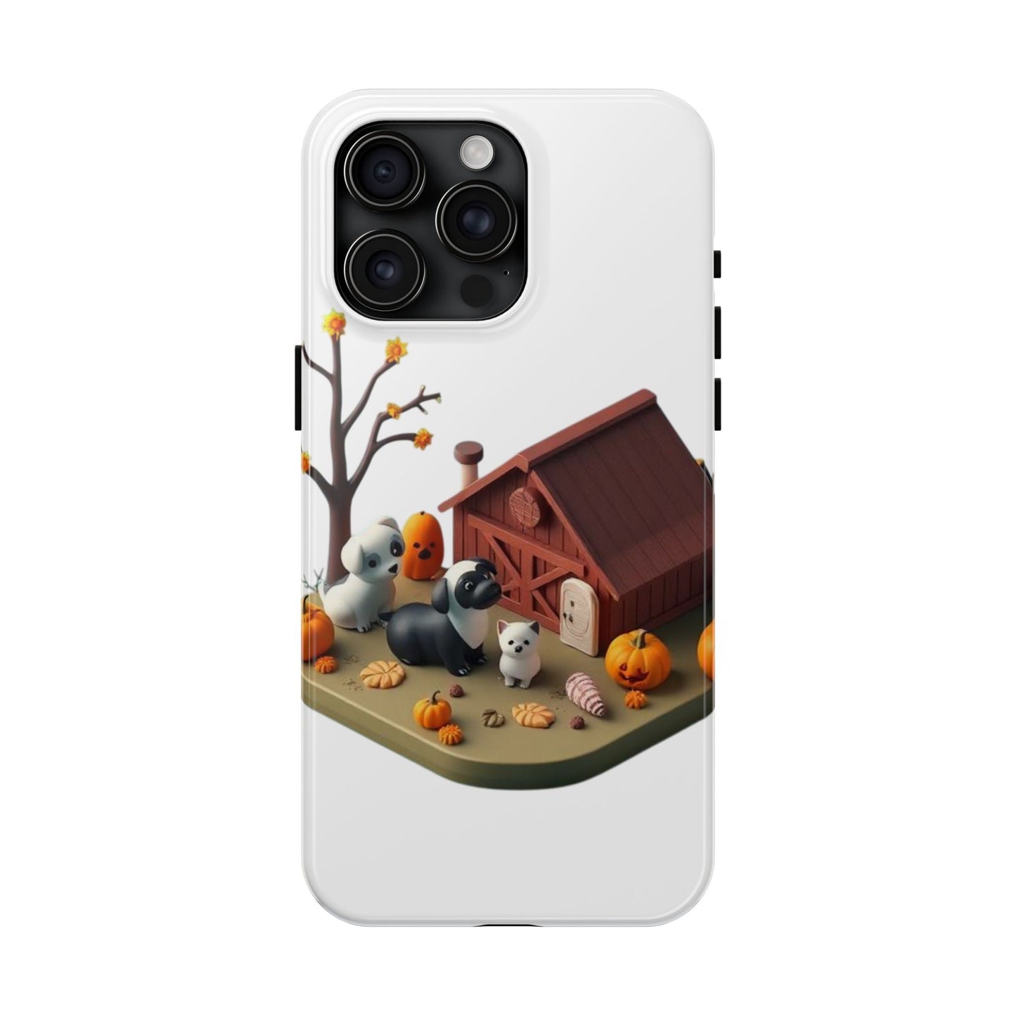 Cute Fall Farmhouse Phone Cases, Autumn Protection for Smartphones, Harvest-Themed Gift, Halloween Decor, Animal Print Cover
