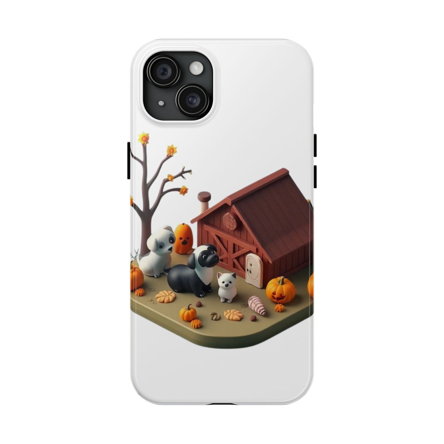 Cute Fall Farmhouse Phone Cases, Autumn Protection for Smartphones, Harvest-Themed Gift, Halloween Decor, Animal Print Cover