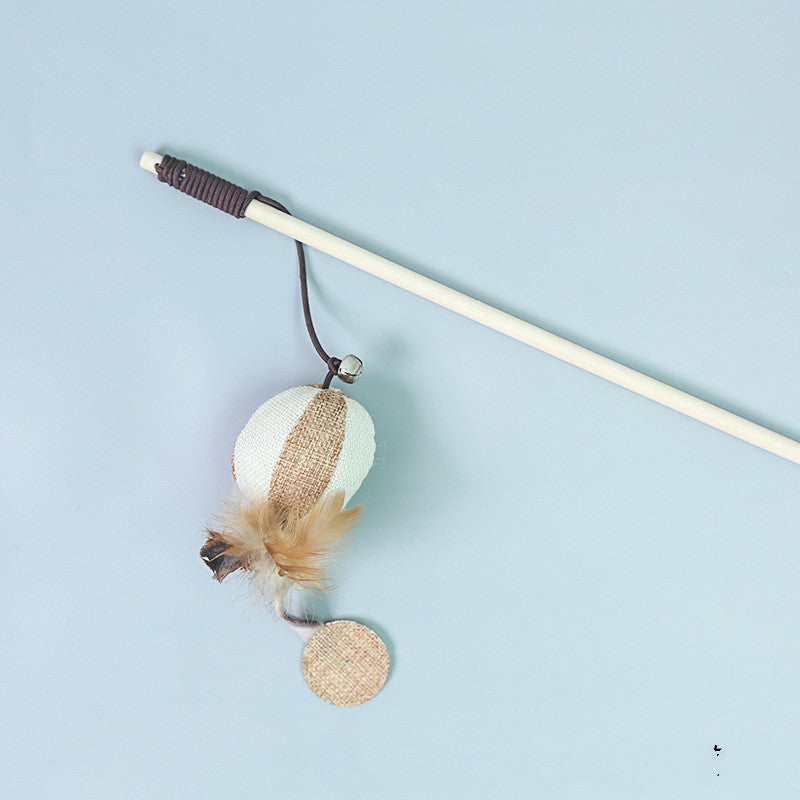 Cat Toy - Feather & Bell Cat Wand