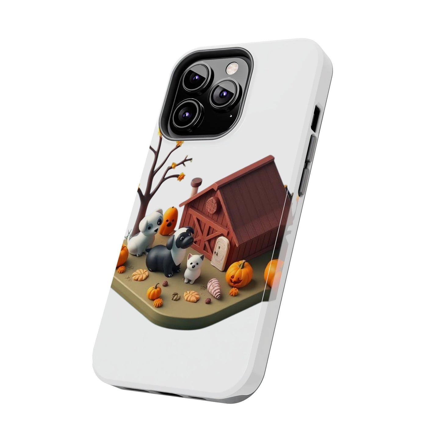 Cute Fall Farmhouse Phone Cases, Autumn Protection for Smartphones, Harvest-Themed Gift, Halloween Decor, Animal Print Cover