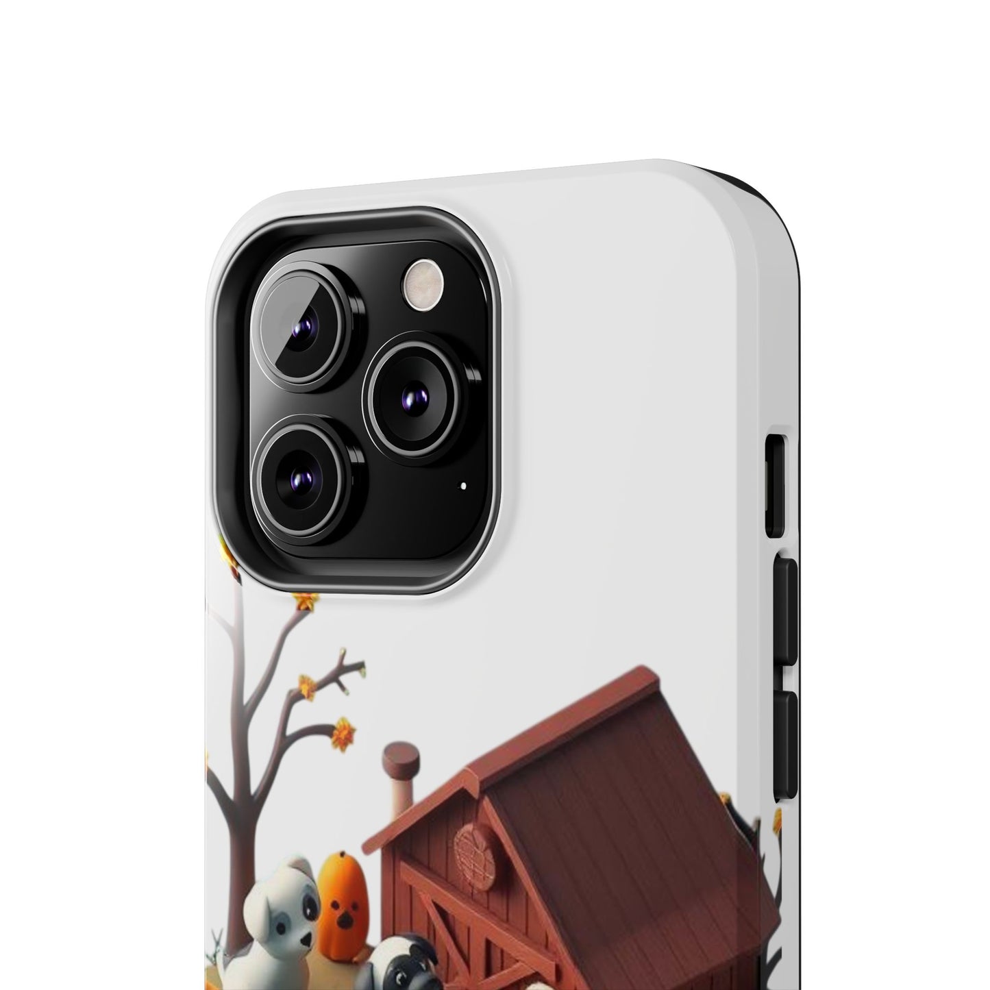 Cute Fall Farmhouse Phone Cases, Autumn Protection for Smartphones, Harvest-Themed Gift, Halloween Decor, Animal Print Cover