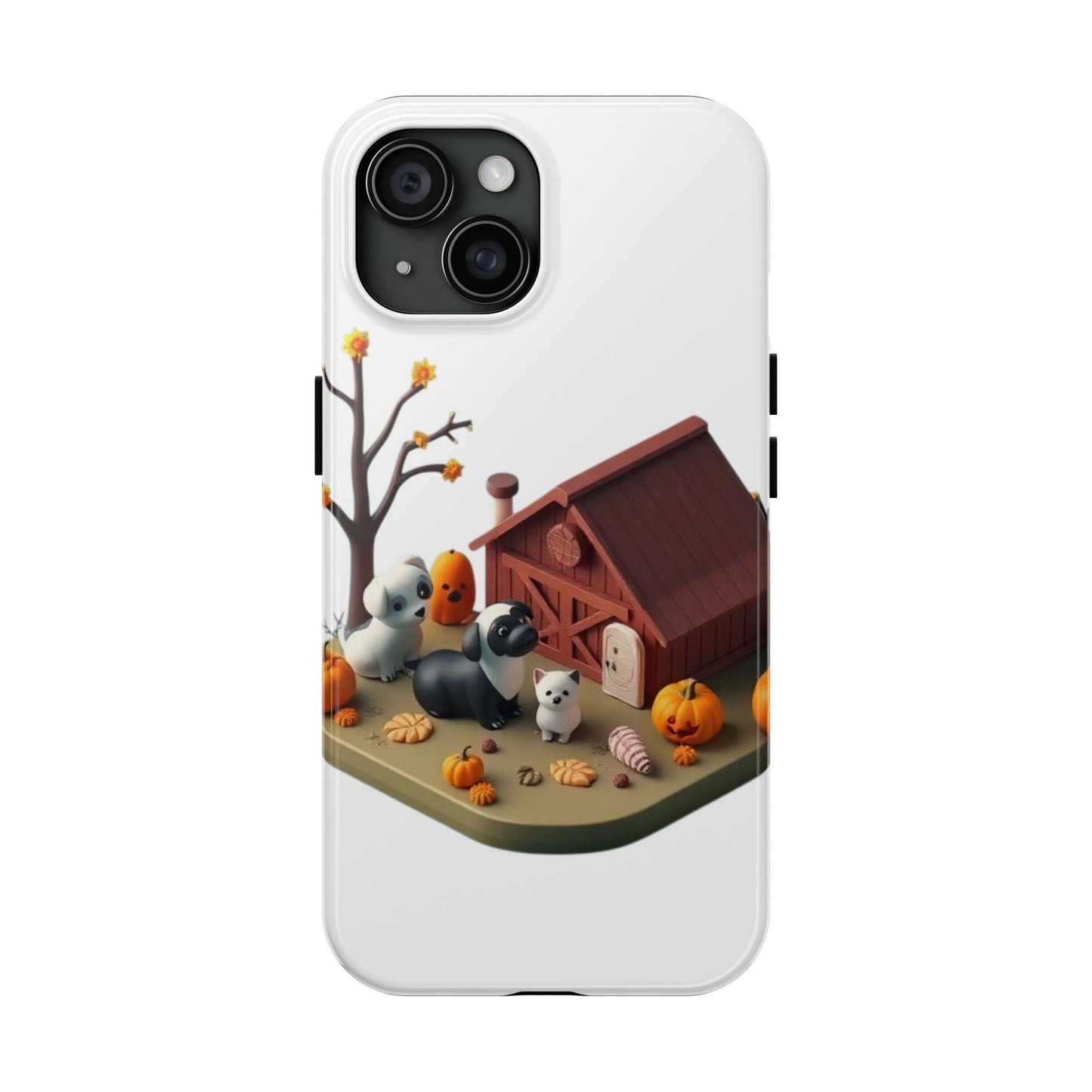 Cute Fall Farmhouse Phone Cases, Autumn Protection for Smartphones, Harvest-Themed Gift, Halloween Decor, Animal Print Cover