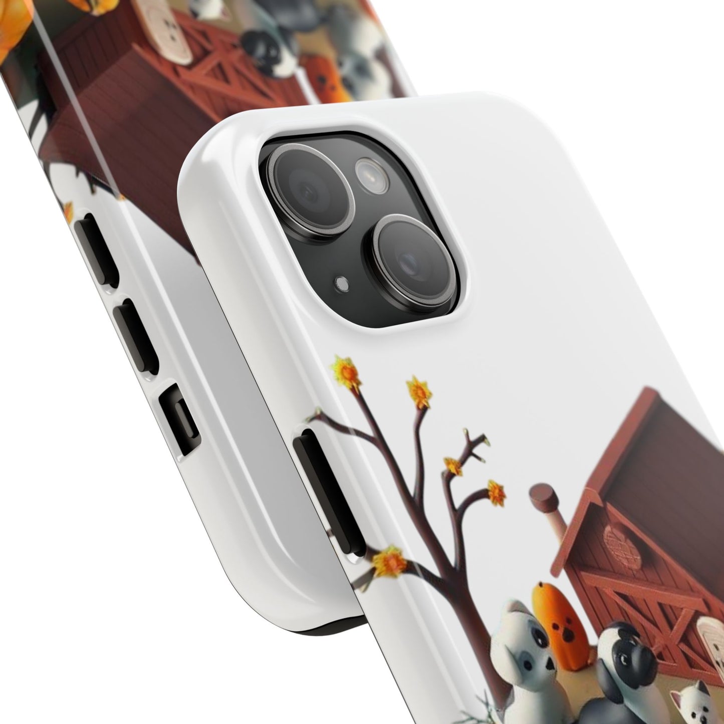 Cute Fall Farmhouse Phone Cases, Autumn Protection for Smartphones, Harvest-Themed Gift, Halloween Decor, Animal Print Cover