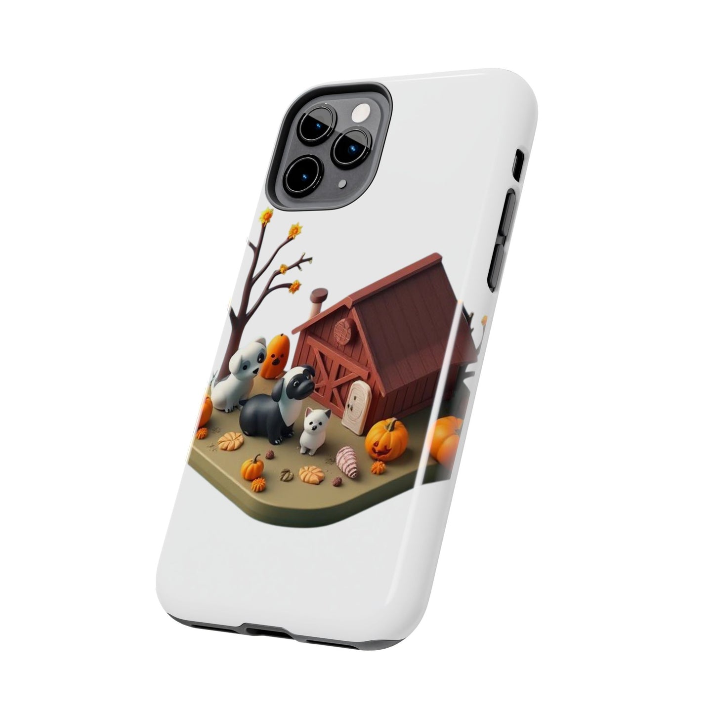 Cute Fall Farmhouse Phone Cases, Autumn Protection for Smartphones, Harvest-Themed Gift, Halloween Decor, Animal Print Cover
