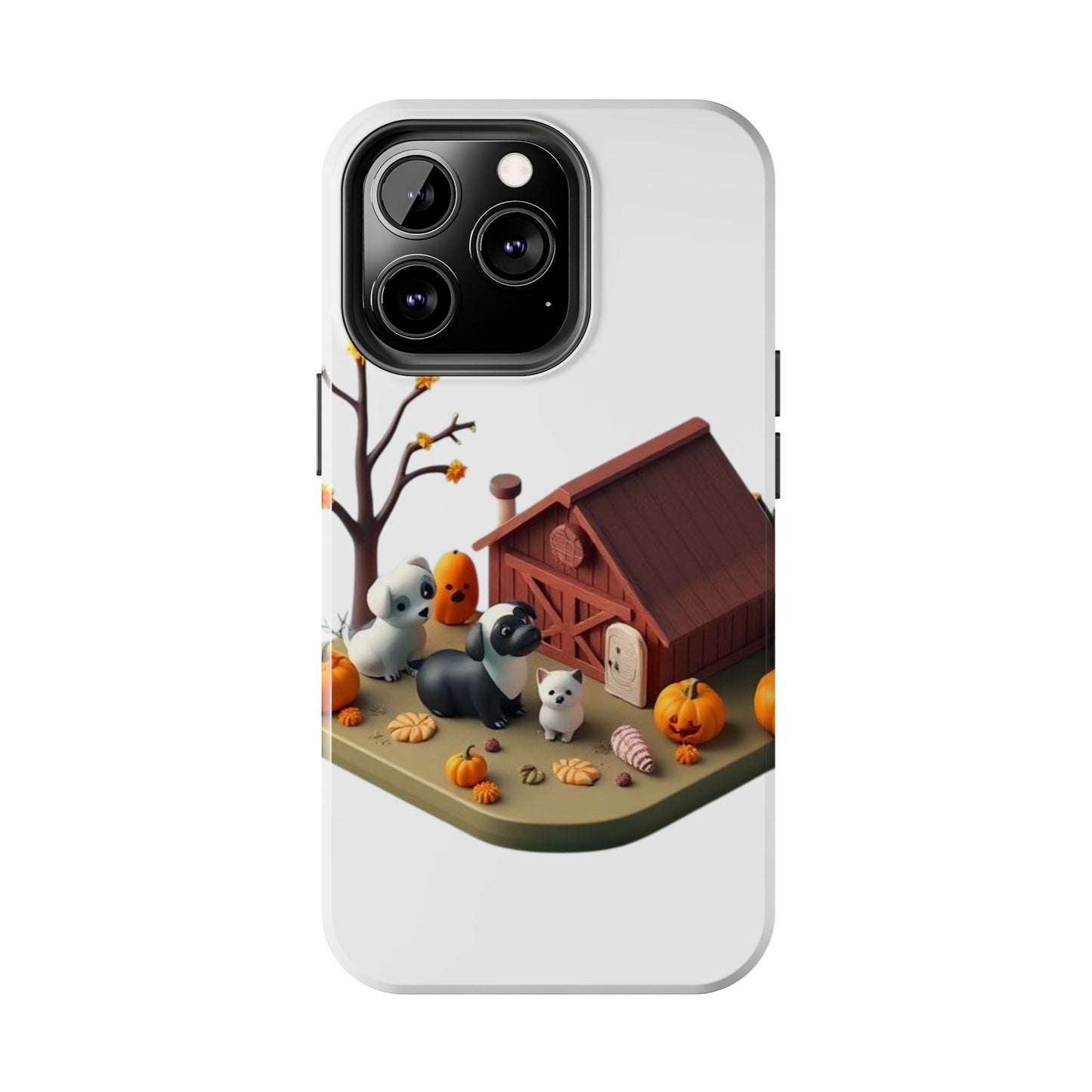 Cute Fall Farmhouse Phone Cases, Autumn Protection for Smartphones, Harvest-Themed Gift, Halloween Decor, Animal Print Cover