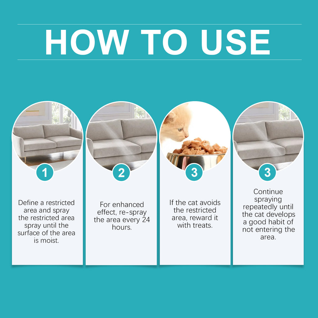 Cat Anti-Scratch Spray - Furniture & Sofa Protector for Indoor Use