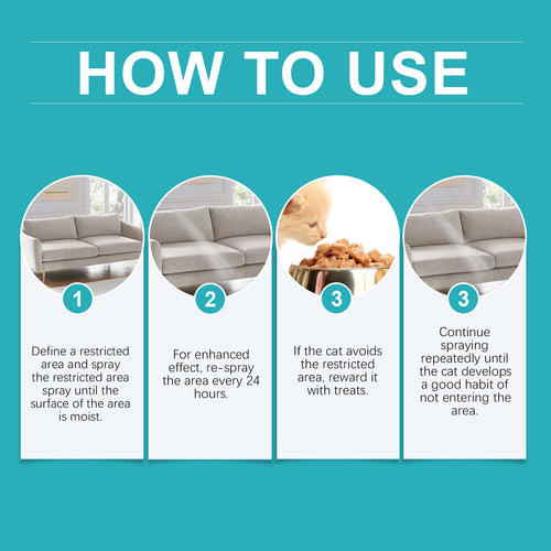 Cat Anti-Scratch Spray - Furniture & Sofa Protector for Indoor Use